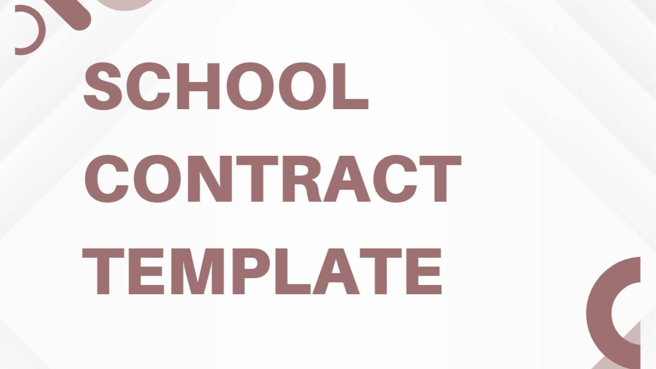 SLP/OT School Contract Template