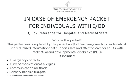 In Case of Emergency for Individuals with I/DD